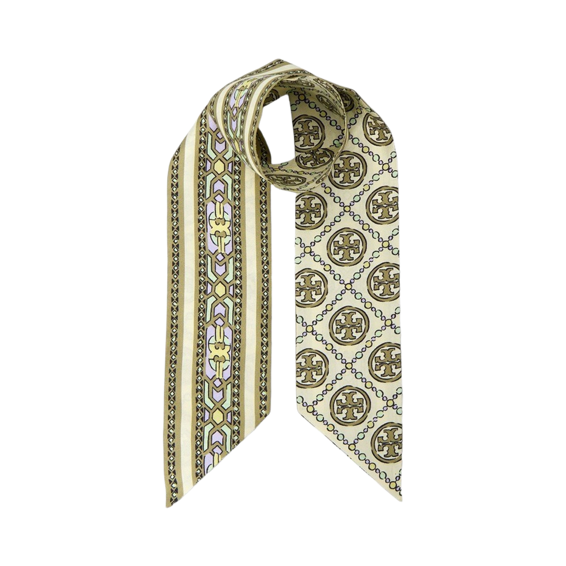 (W) 토리버치 실크 스카프 아이보리((W) Tory Burch Silk Scarf Ivory)