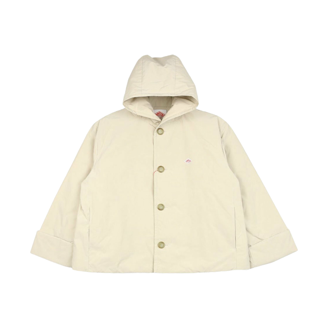(W) 단톤 인슐레이션 후드 와이드 자켓 아이보리((W) Danton Insulation Hooded Wide Jacket Ivory) - 1