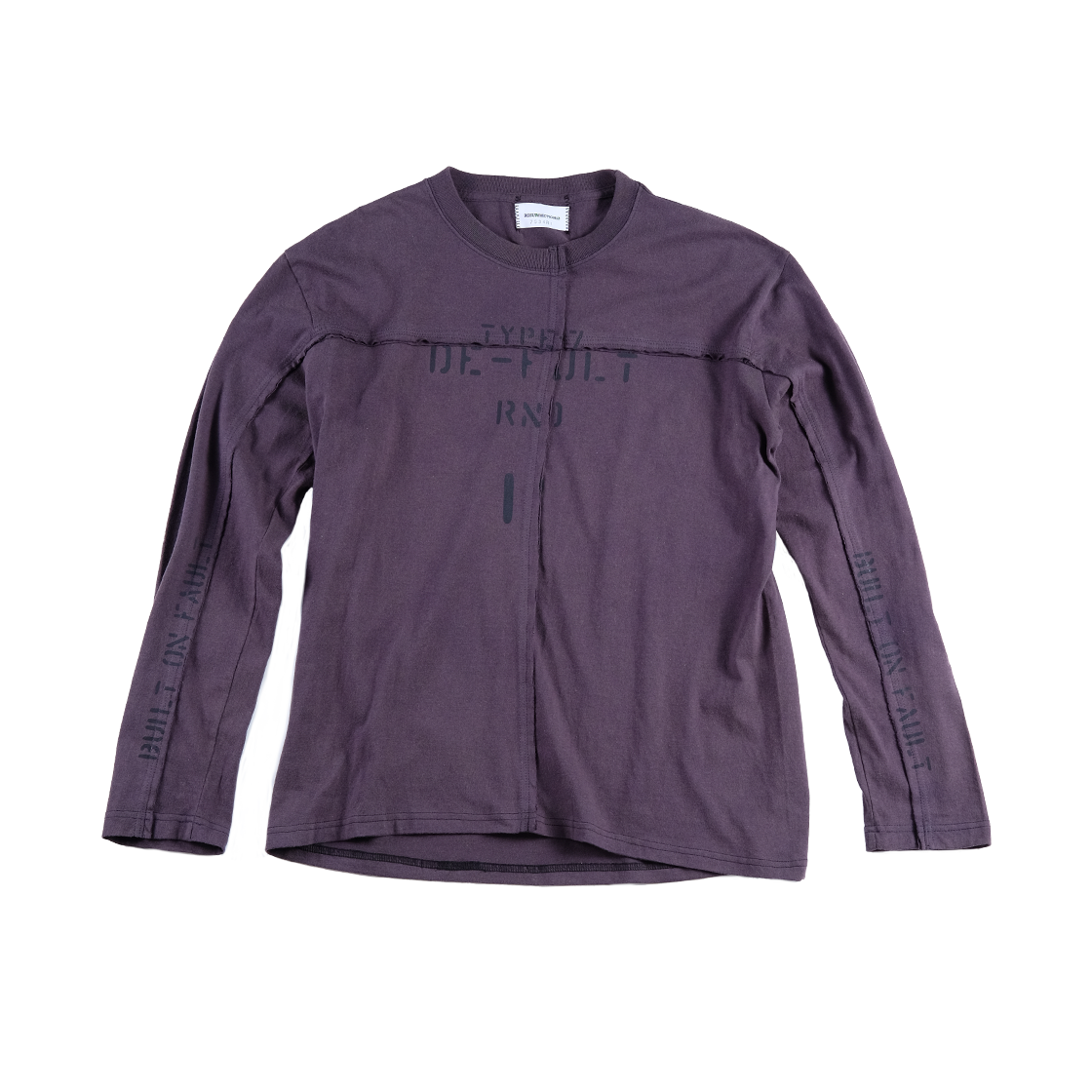 레저렉션13 오프셋 패널 긴팔 티셔츠 네이비(Resurrection13 Offset Panel Long Sleeve Navy)