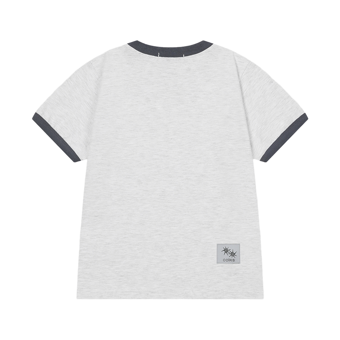 코이리스 호타루 레터링 배색 링거 반팔 티 그레이(Coiris Hotaru Lettering Ringer Half T Gray) - 2