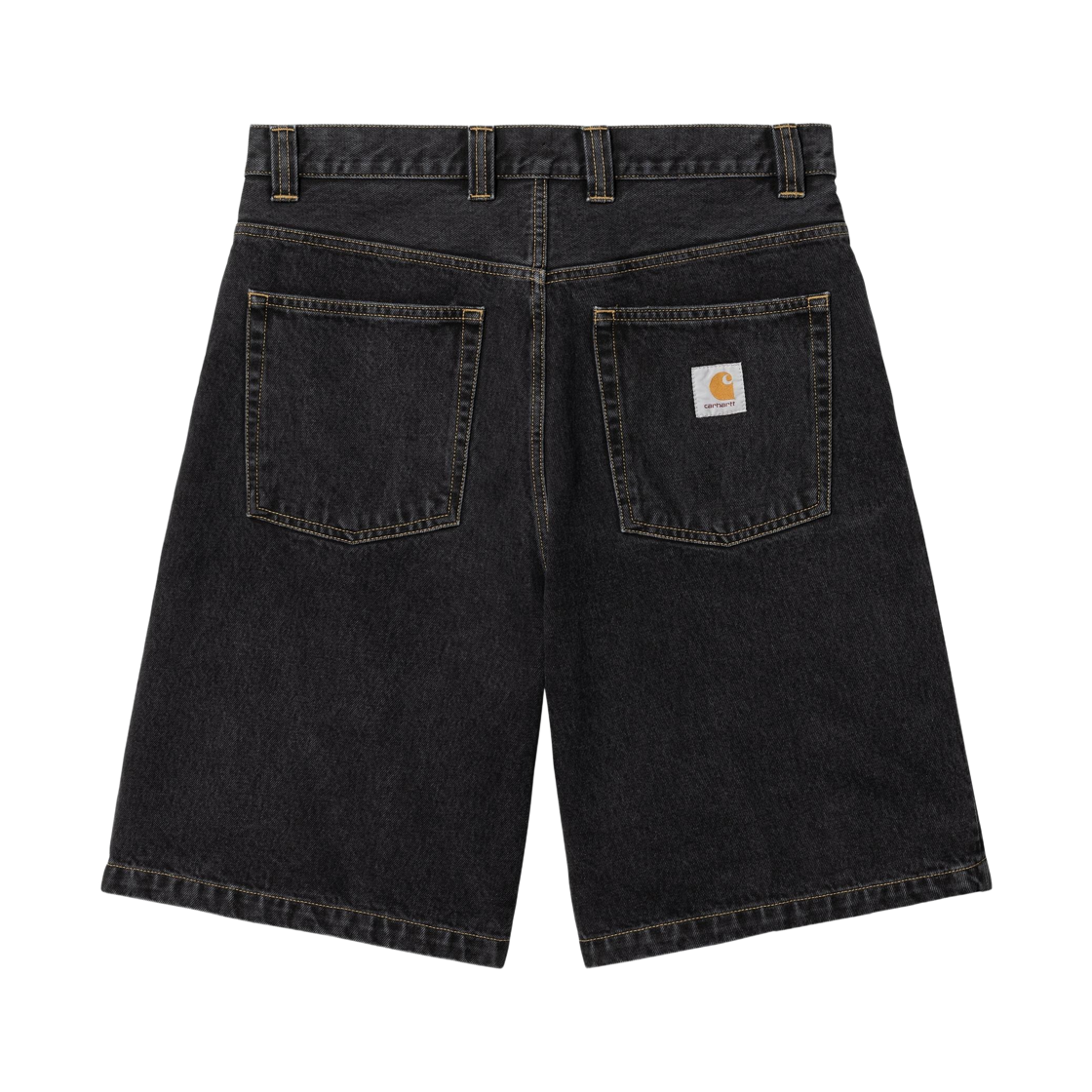 칼하트 WIP 브랜돈 쇼츠 블랙 스톤 워시드(Carhartt WIP Brandon Short Black Stone Washed) - 2