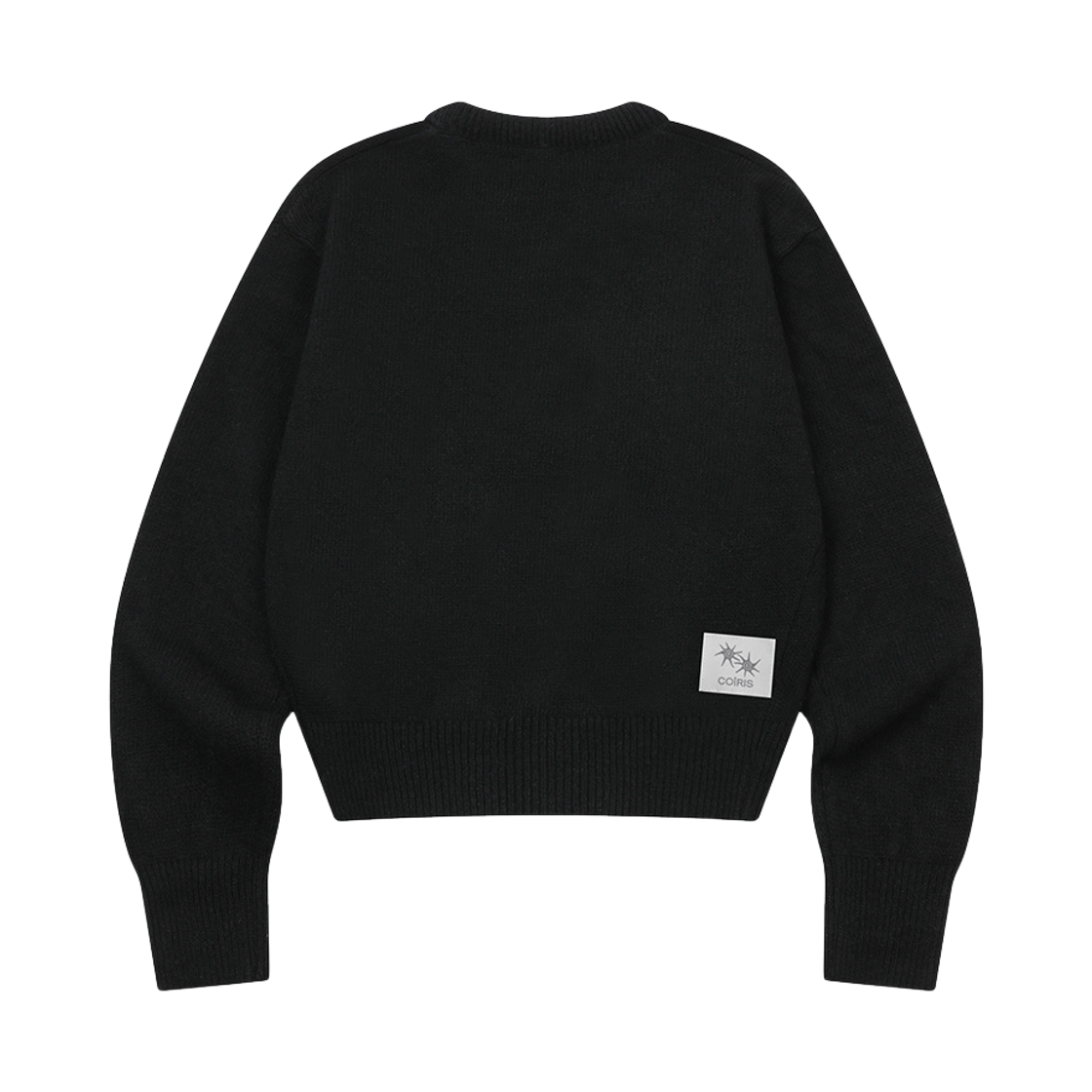 코이리스 플러프 라운드넥 크롭 니트 블랙(Coiris Pluff R-Neck Crop Knit Black) - 2