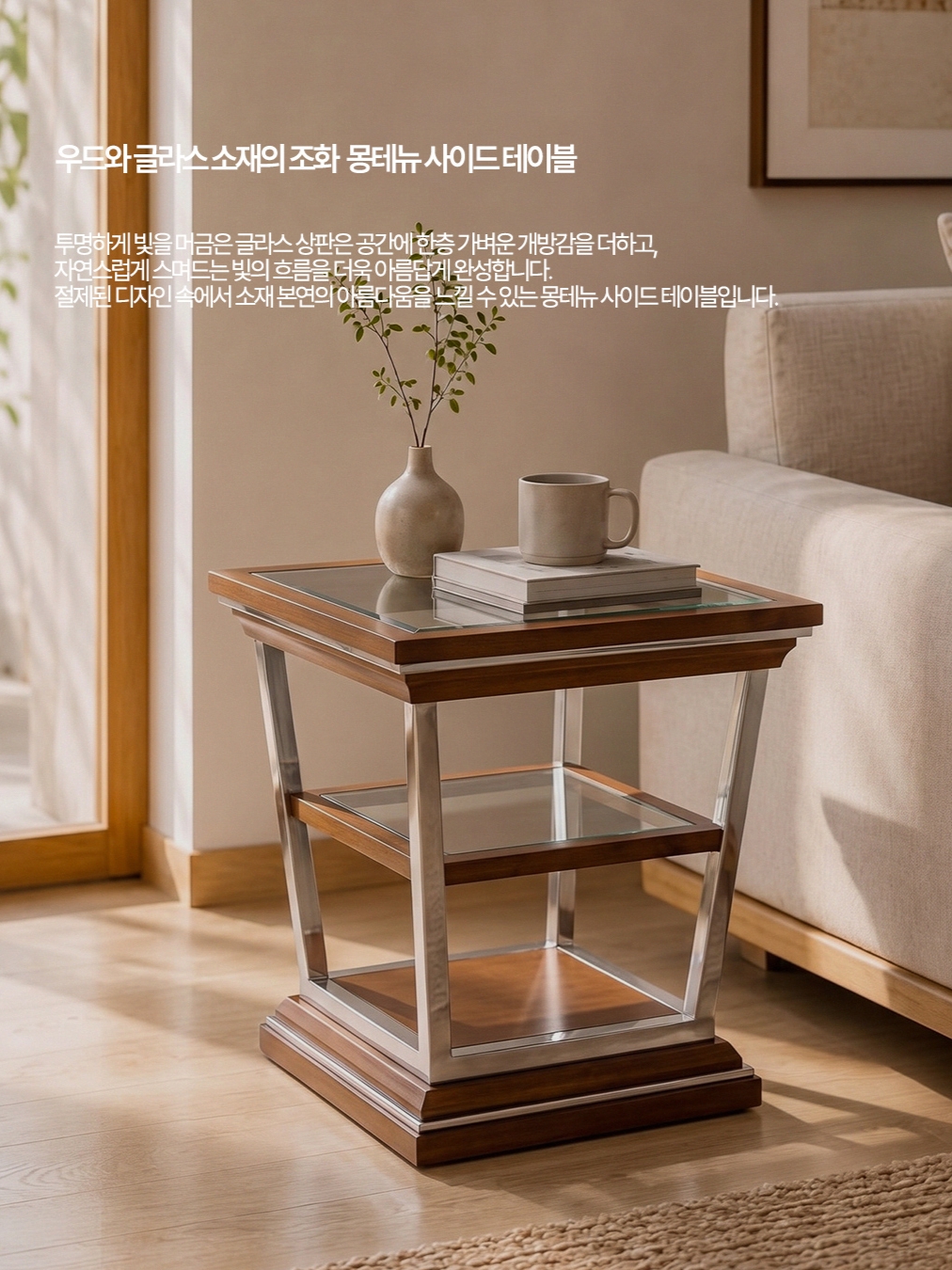 [3% 포인트 적립] DE BEJARRY Trocadeo side table, [3% 포인트 적립] DE BEJARRY Riviera sidetable 착용 스타일 - 4