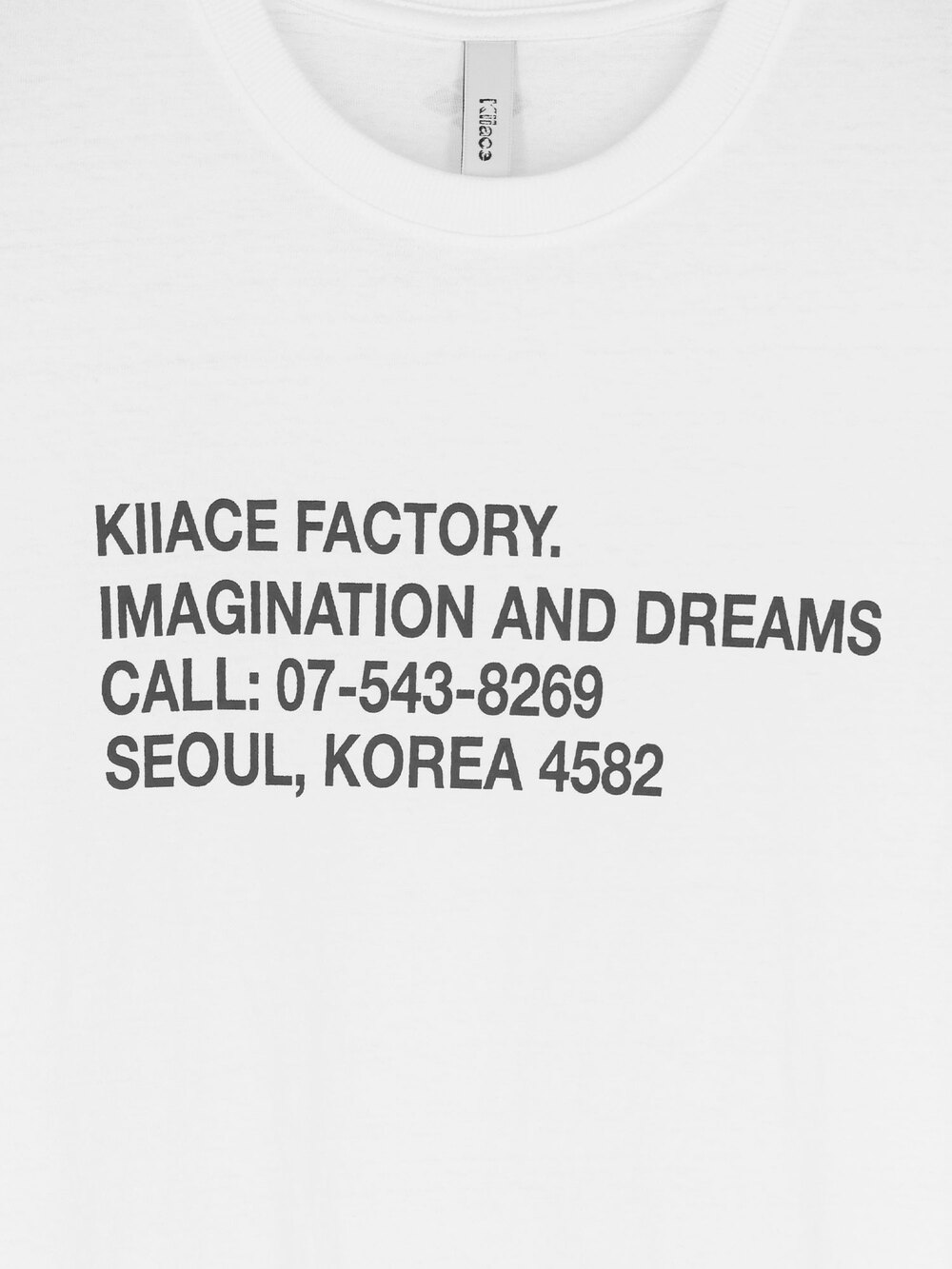 키아세 팩토리 티셔츠 화이트(Kiiace Factory Tee White) - 3