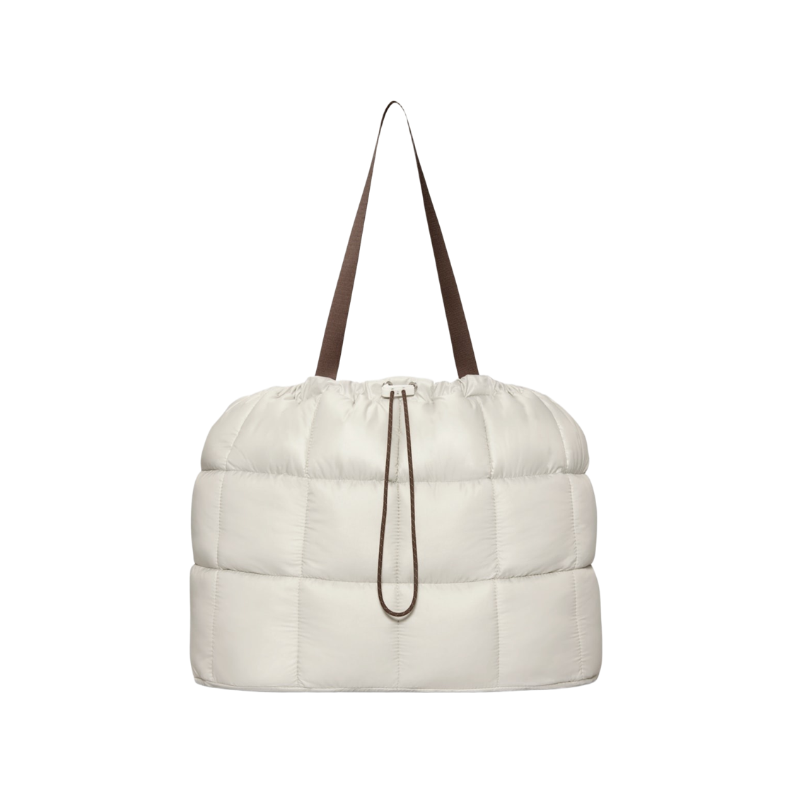 HQ0220-072 Nike NSW Puffle Tote Bag 28L Light Bone Mink Brown