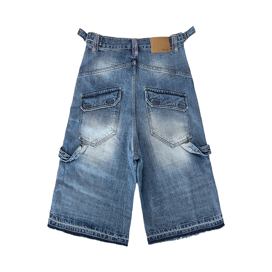 카미엔 그라운드 버뮤다 데님 팬츠 블루(Kamien Ground Bermuda Denim Pants Blue) - 2