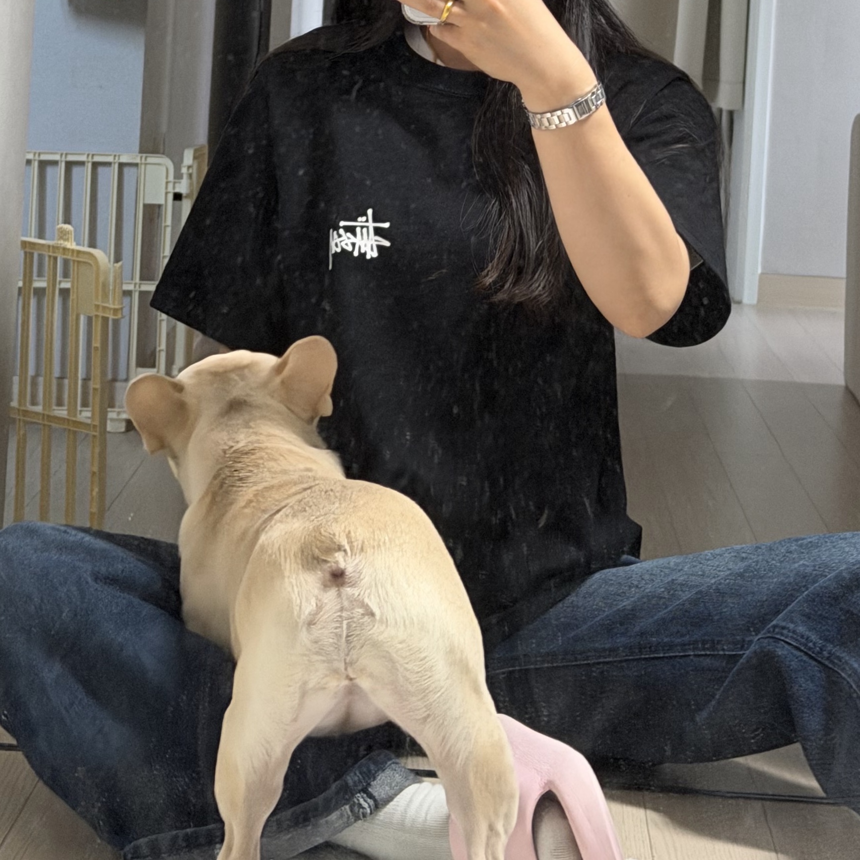Stussy Basic Stussy T-Shirt Black 2024, 2025 착용 스타일 - 2