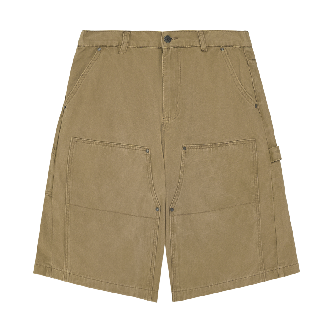 디미트리블랙 더블 니 워크 하프 팬츠 베이지(Dimitri Black Double Knee Work Half Pants Beige)