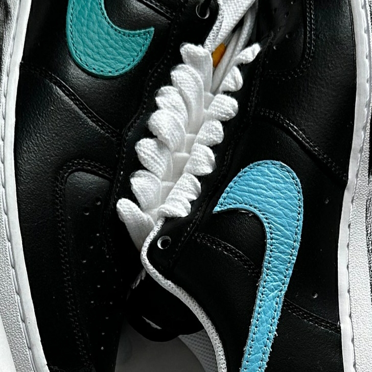 Nike x Peaceminusone Air Force 1 Low Para-Noise 3.0 Black and Multicolor 착용 스타일