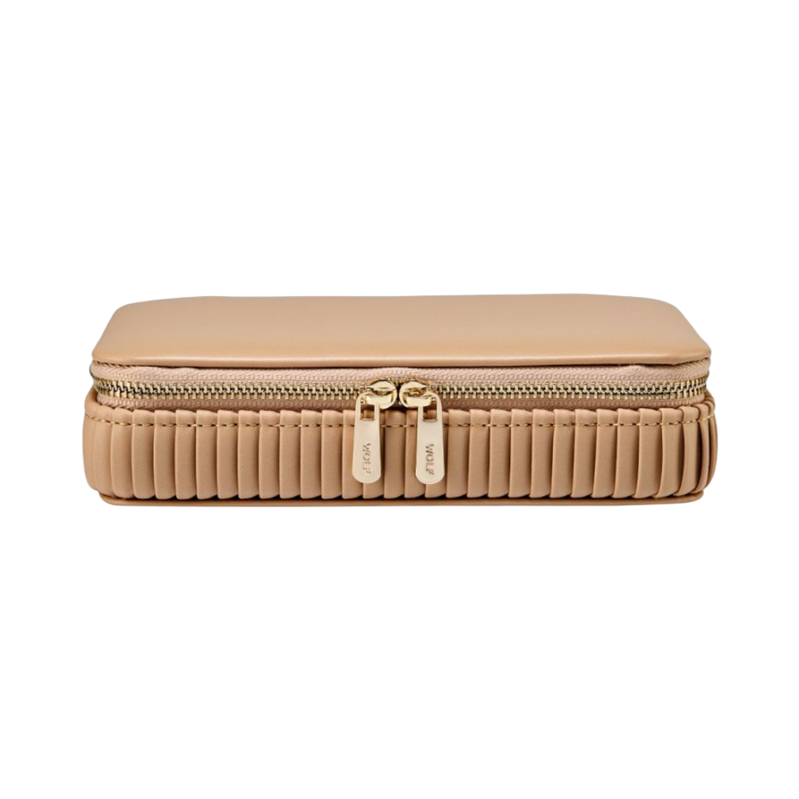781329 Wolf 1834 Bella Zip Jewelry Case Mocca