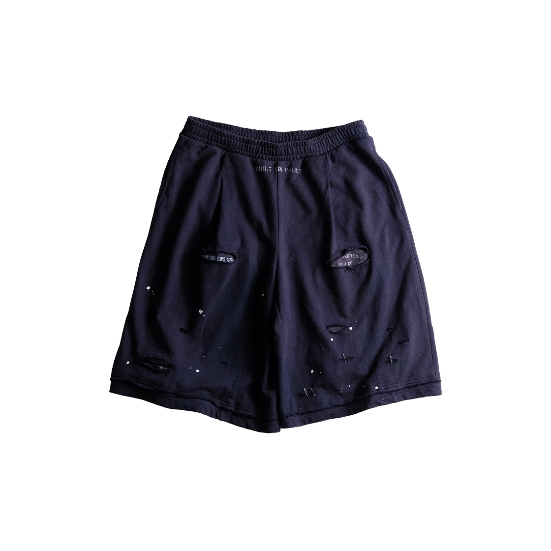 레저렉션13 폴트 빌트 스웻 쇼츠 네이비(Resurrection13 Fault-Built Sweat Shorts Navy)