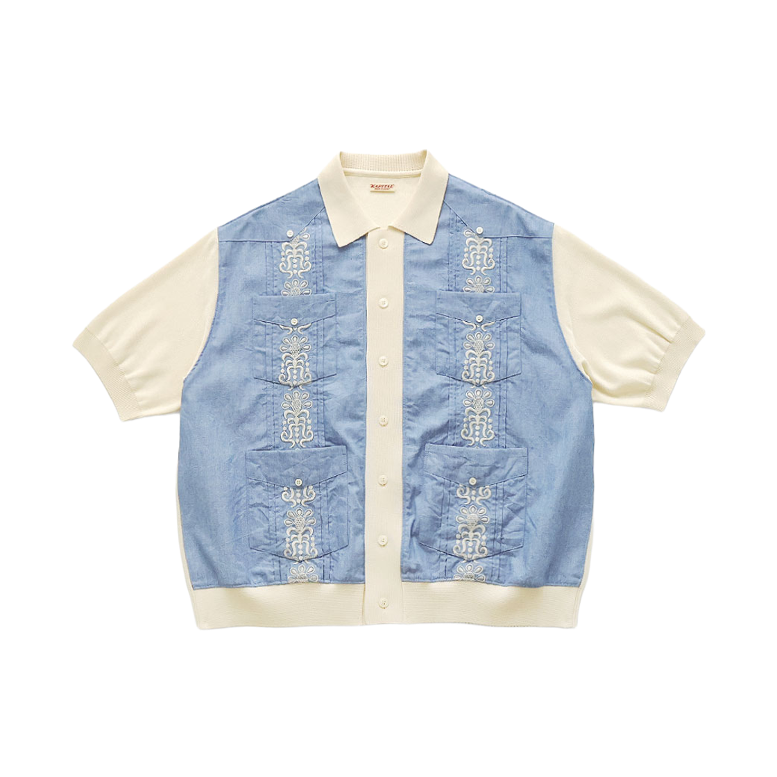 K2604KN149 Kapital Knit Cuban Shirt Saxophone