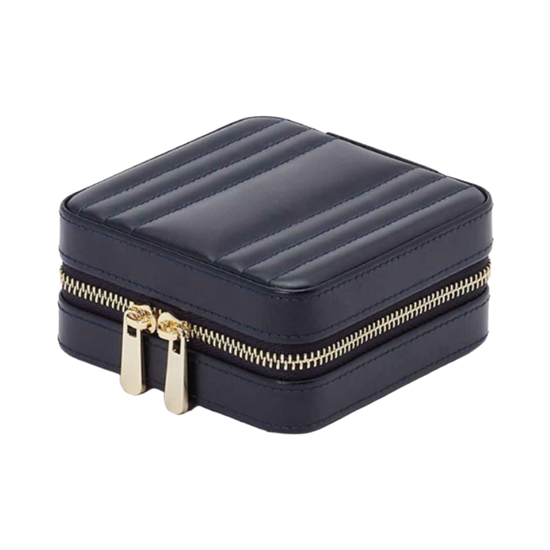 울프 1834 마리아 스몰 집 쥬얼리 케이스 네이비(Wolf 1834 Maria Small Zip Jewelry Case Navy)