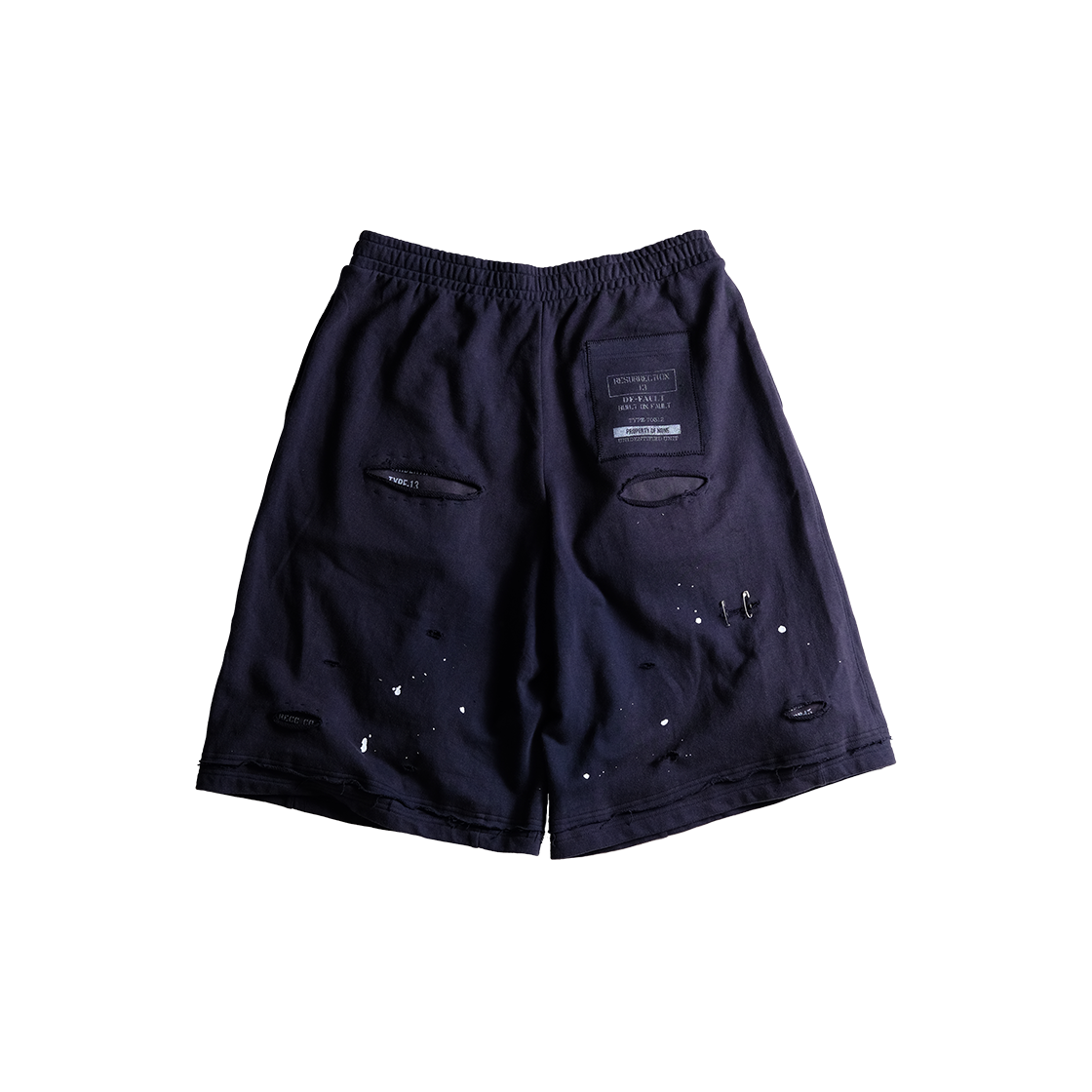 레저렉션13 폴트 빌트 스웻 쇼츠 네이비(Resurrection13 Fault-Built Sweat Shorts Navy) - 2