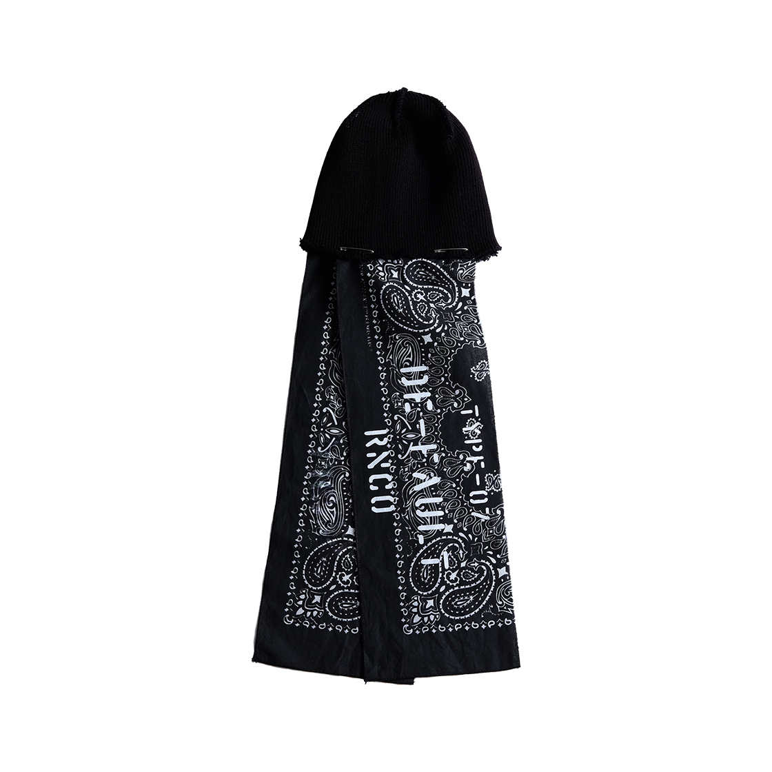 레저렉션13 반다나 패널 비니 블랙(Resurrection13 Bandana Panel Beanie Black) - 2