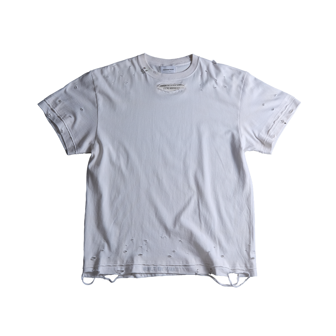 레저렉션13 폴트 빌트 그래픽 반팔 티셔츠 크림(Resurrection13 Fault-Built T-Shirt Cream)