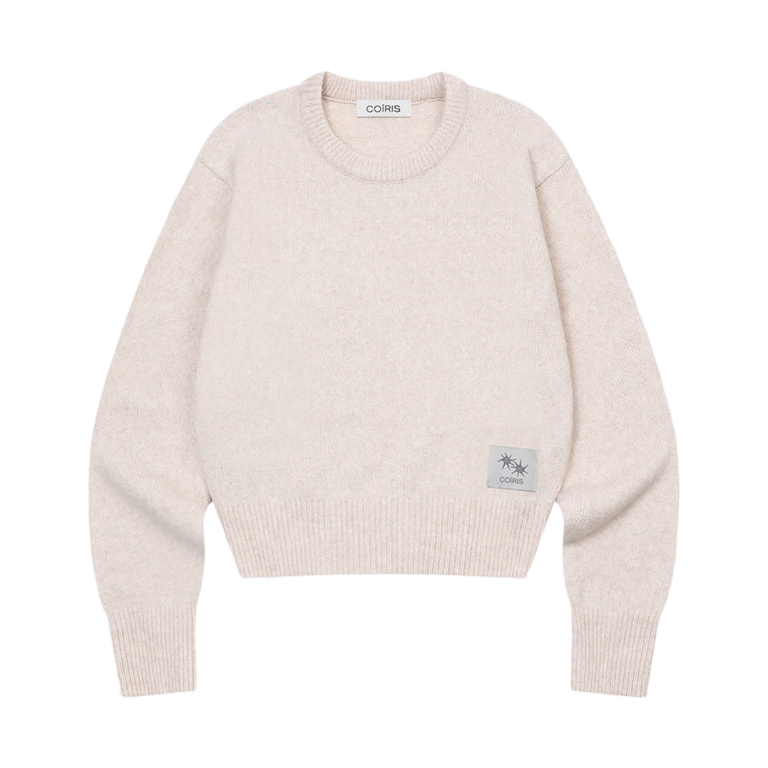 코이리스 플러프 라운드넥 크롭 니트 베이지(Coiris Pluff R-Neck Crop Knit Beige)
