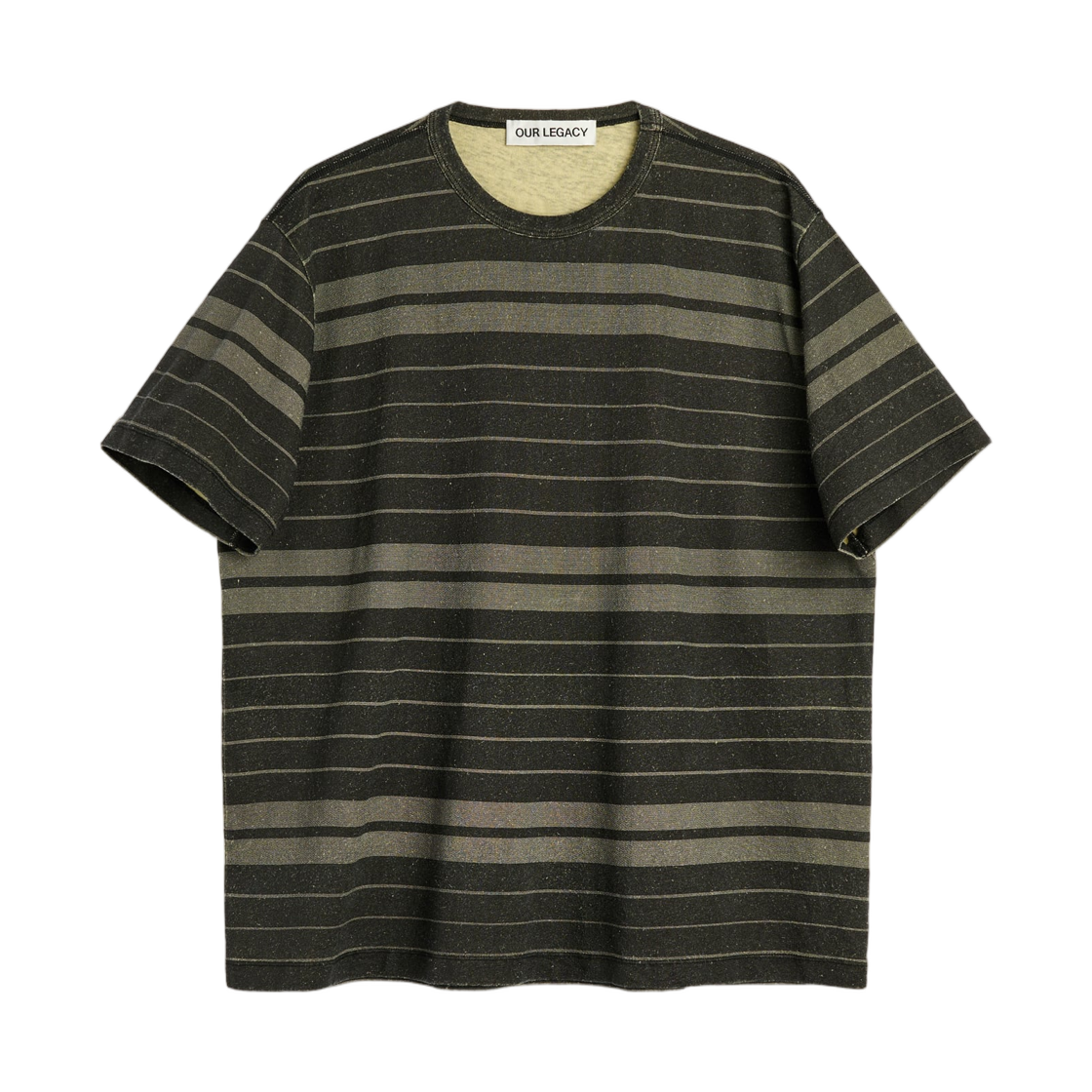 M4266NZ Our Legacy New Box T-Shirt Ziggy Stripe Ease Jersey