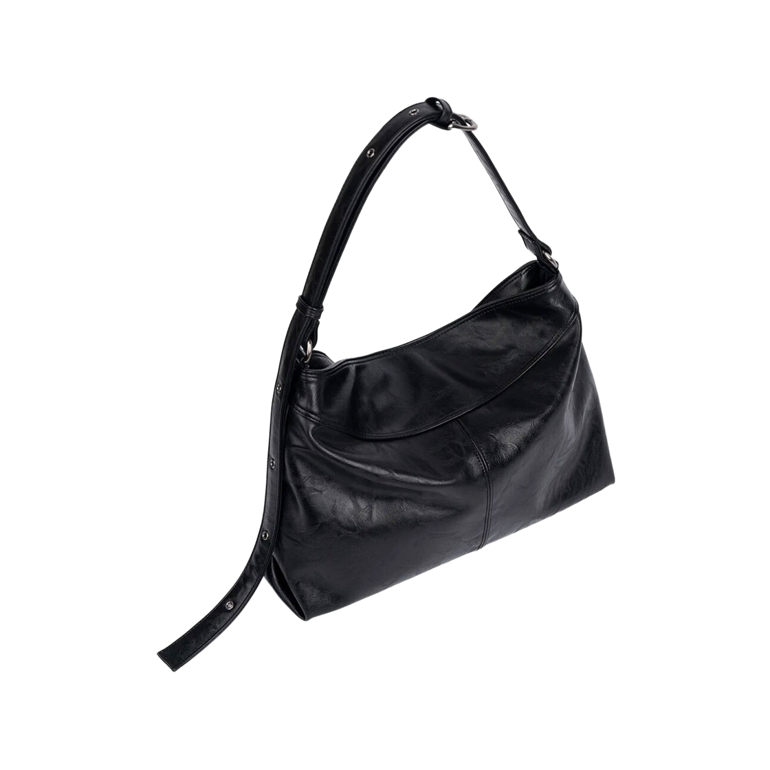 하아카이브 x 해수 컨투어 레더 벨티드백(Hah Archive x Haesu Contour Belted Bag Leather Black) - 4