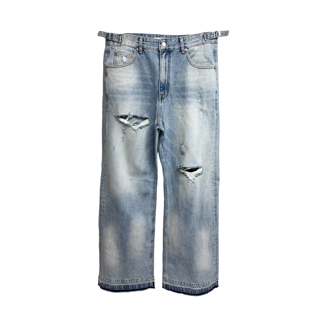 논노드 블리치 데님 라이트 블루(Nonnod Bleached Denim Light Blue)