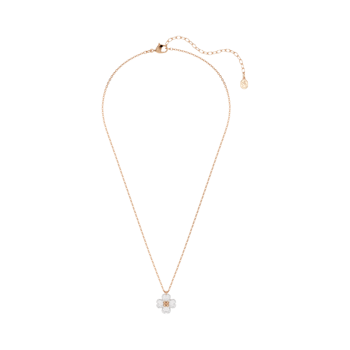 (W) 스와로브스키 라티샤 펜던트 파베 클로버 멀티컬러 로즈 골드 플래팅((W) Swarovski Latisha Pendant Pave Clover Multicolor Rose Gold Plated) - 2