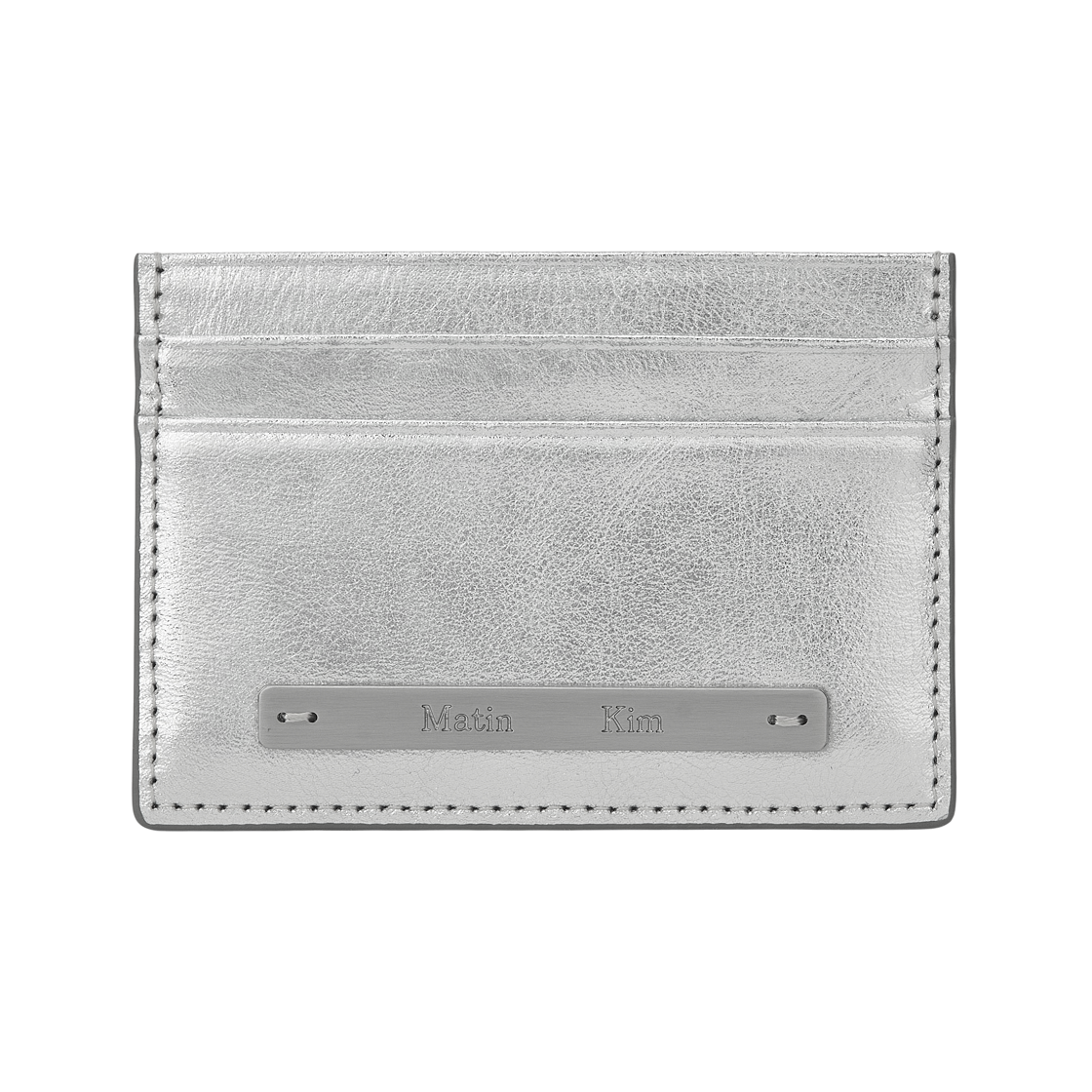마뗑킴 빈티지 카드 지갑 실버(Matin Kim Vintage Card Wallet Silver)