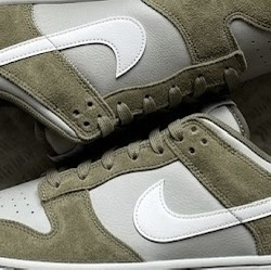 Nike Dunk Low Retro SE Light Silver Light Army 착용 스타일