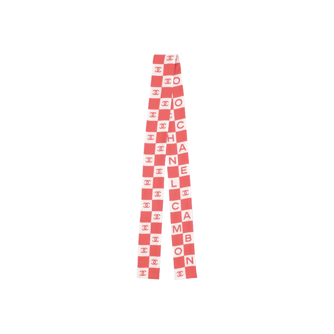 ITWI9KJFPSSK Chanel Pink Square Logo Scarf
