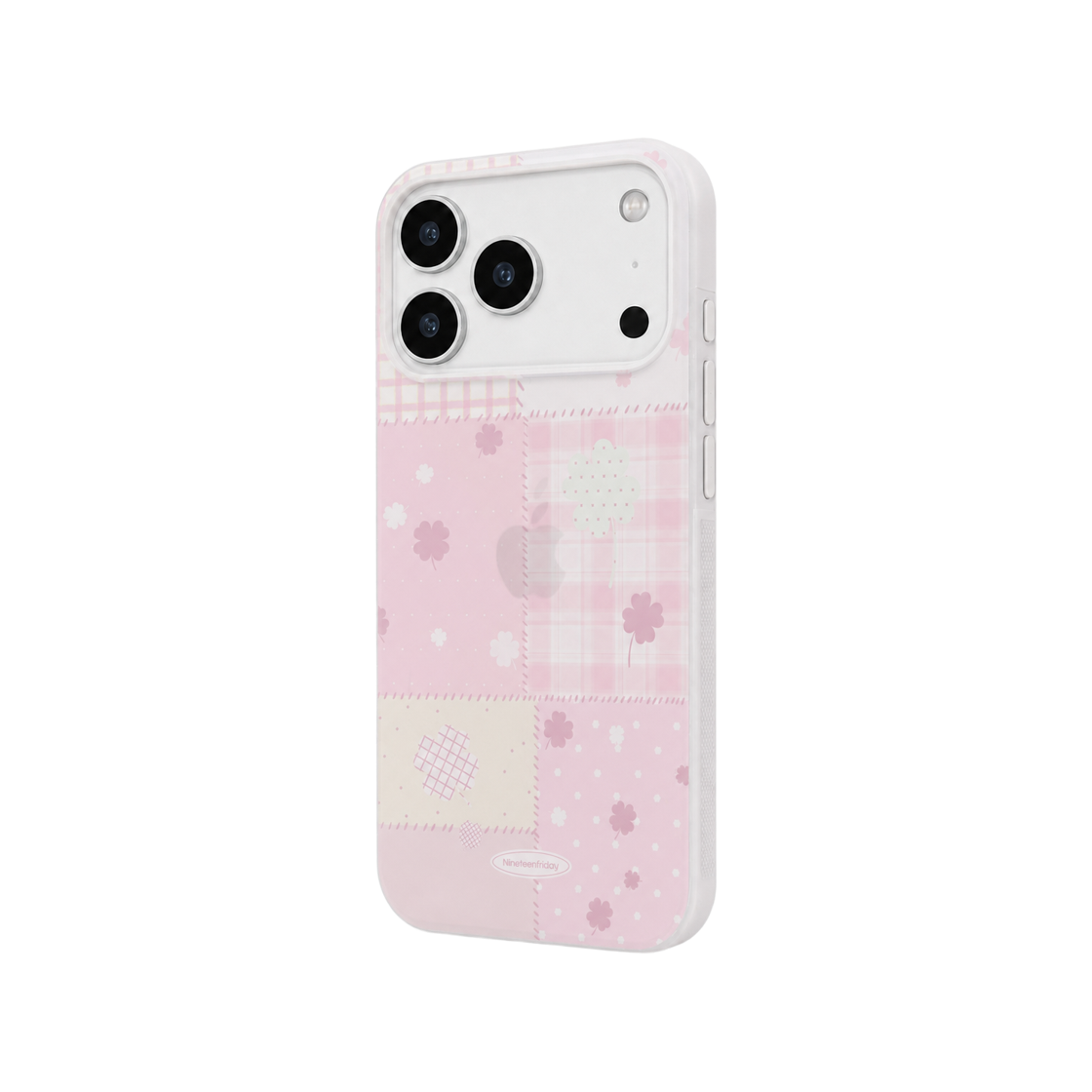 나인틴프라이데이 네잎클로버 행운 패치 무광 케이스 - 핑(NINETEENFRIDAY Four-leaf clover lucky patch Matte Case - Pink) - 2