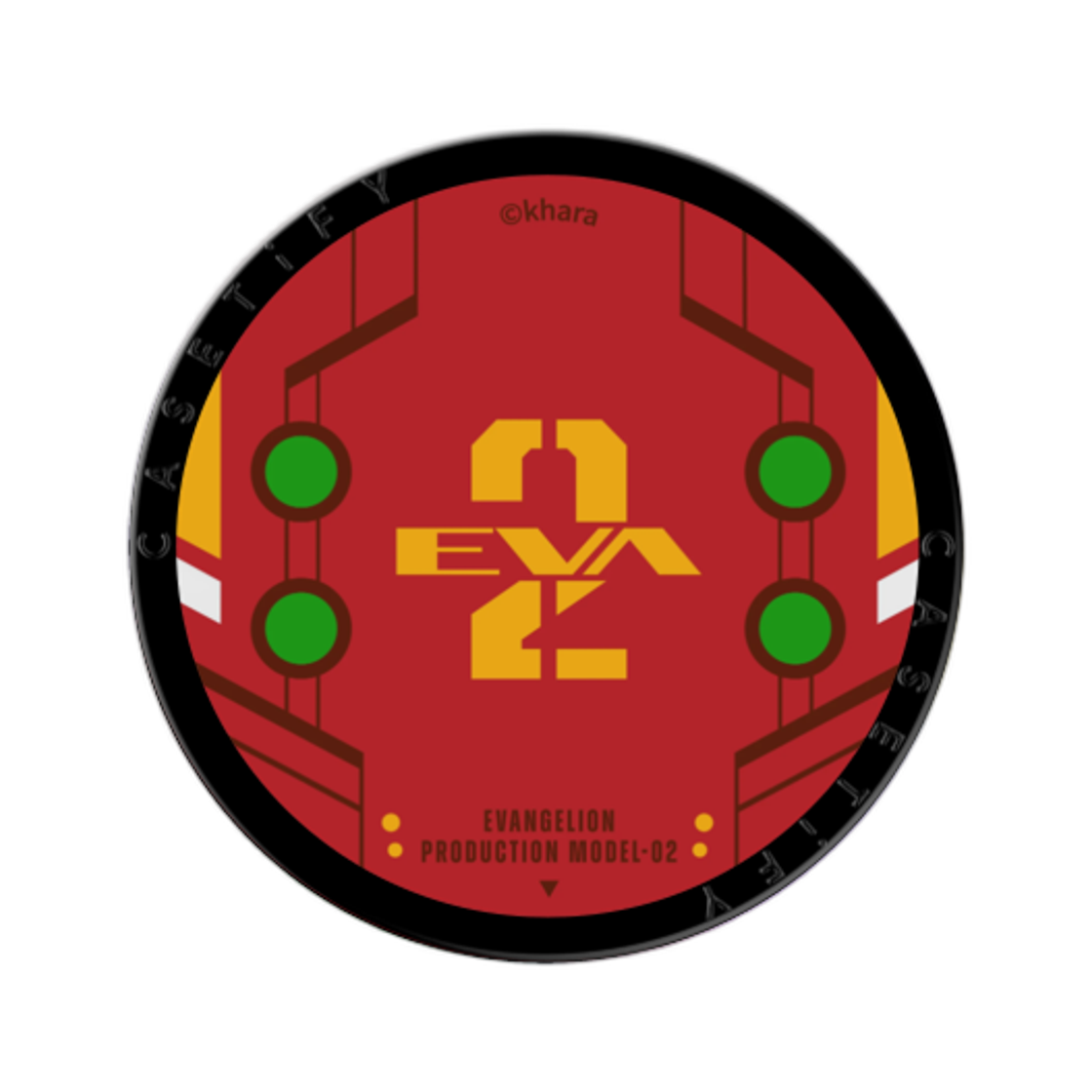 - Casetify x Evangelion Eva02 Snappy Magsafe Grip Stand