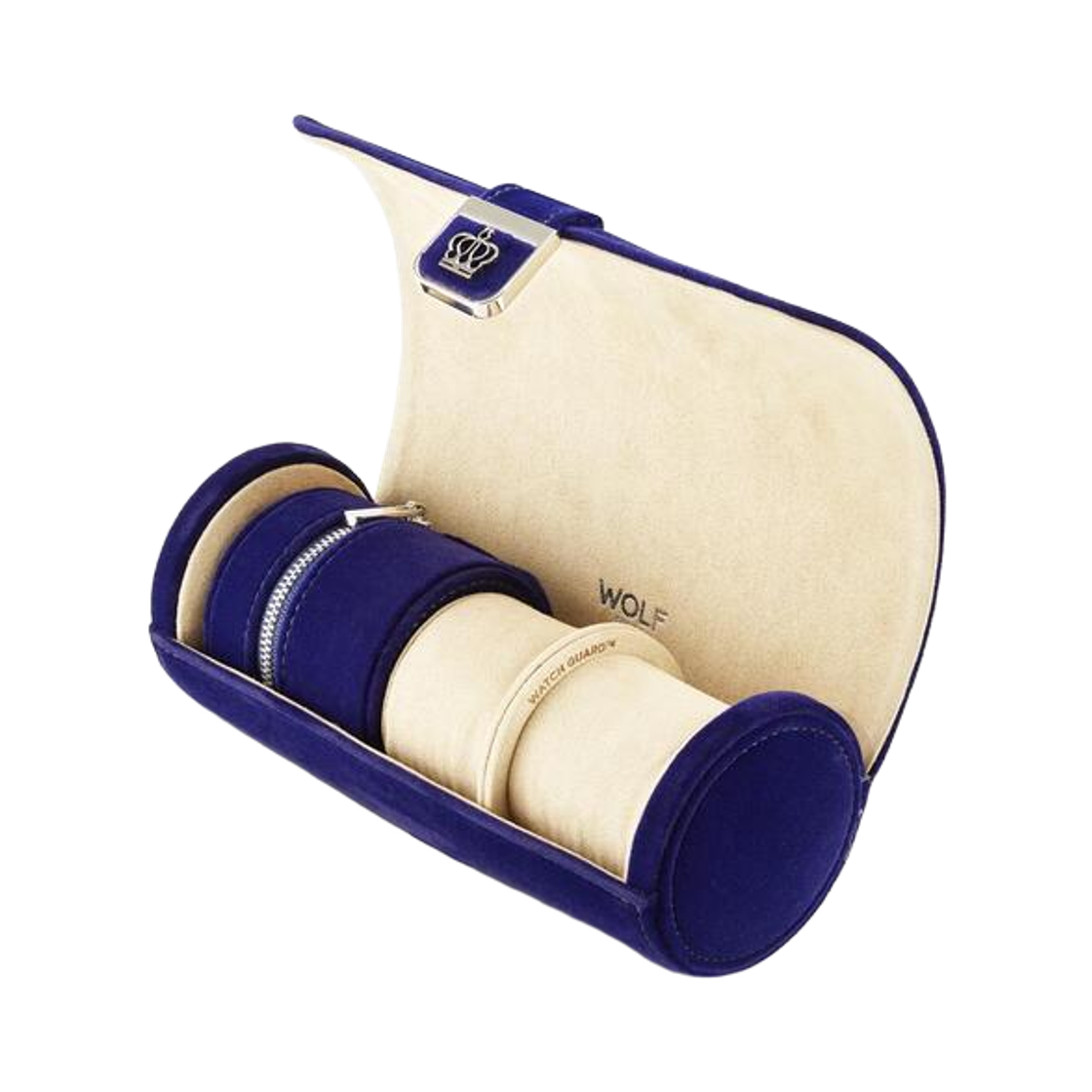 울프 1834 x 로얄 애셔 더블 워치 롤 쥬얼리 스토리지 블루(Wolf 1834 x Royal Asscher Double Watch Roll with Jewelry Storage Blue) - 2