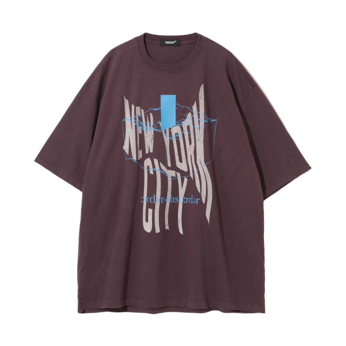 언더커버 UP1E9801 코튼 티셔츠 보르도(Undercover UP1E9801 Cotton T-Shirt Bordeaux) - 1