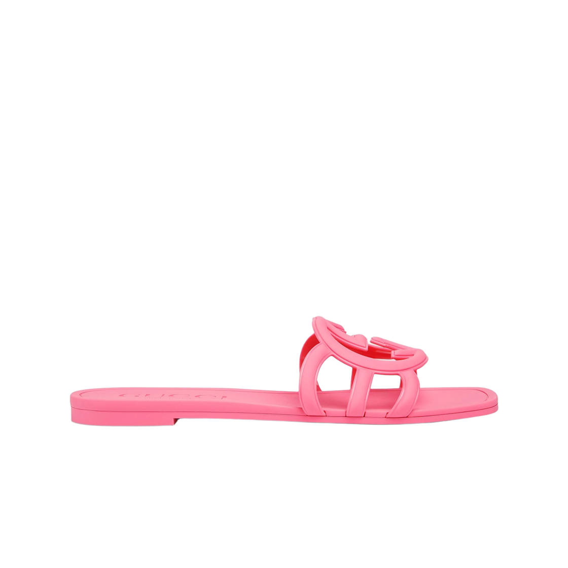 780307-J8700-5646 (W) Gucci Interlocking G Slide Sandals Dark Pink