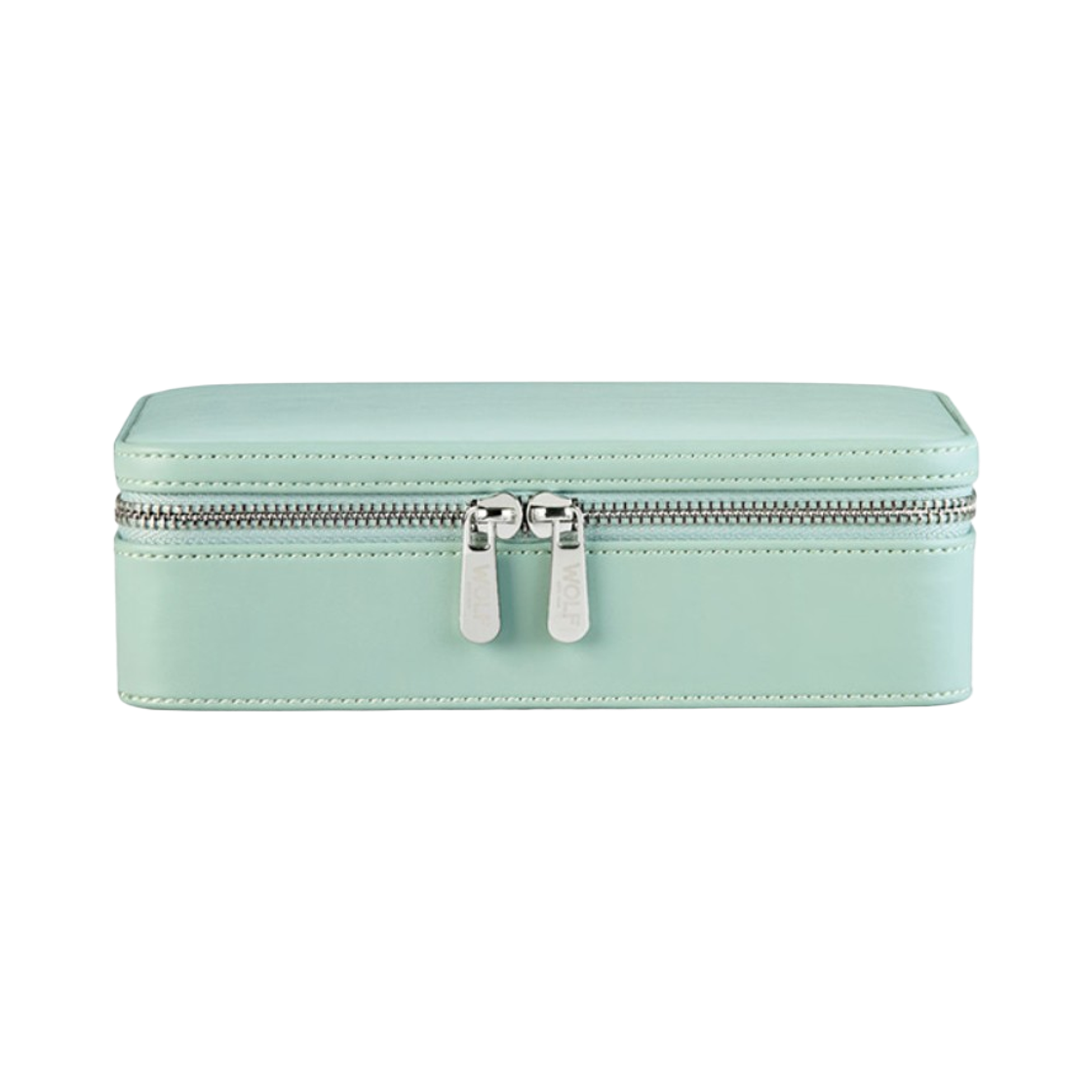 381351 Wolf 1834 x Liberty London Medium Jewelry Zip Case Sage Green