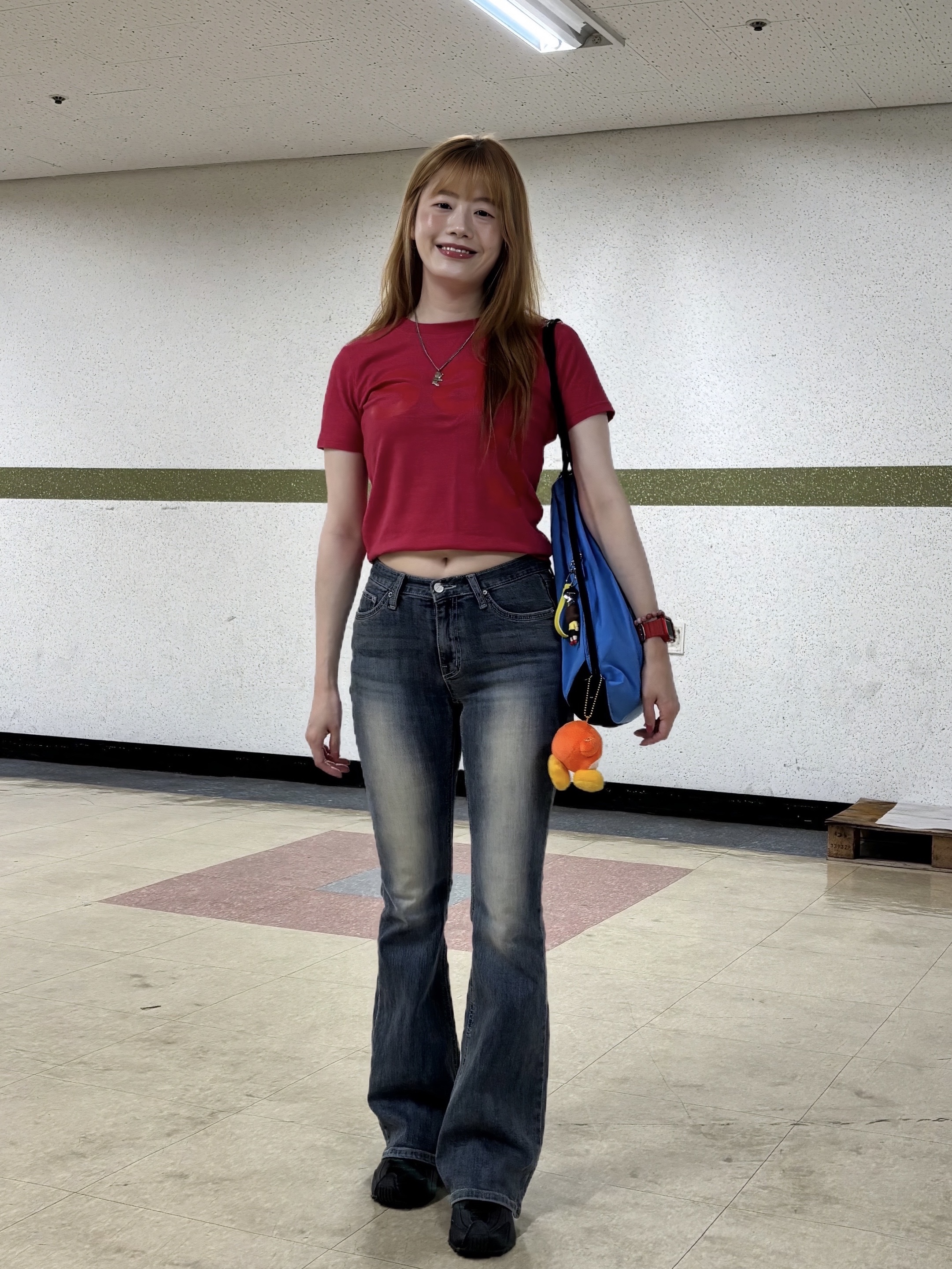 [KREAM 단독] Safarispot 1/2 Basic Safari T-Shirt Red, Heaven by Marc Jacobs Friendship Necklace Set Silver Ox (Set of 2) 착용 스타일 - 3