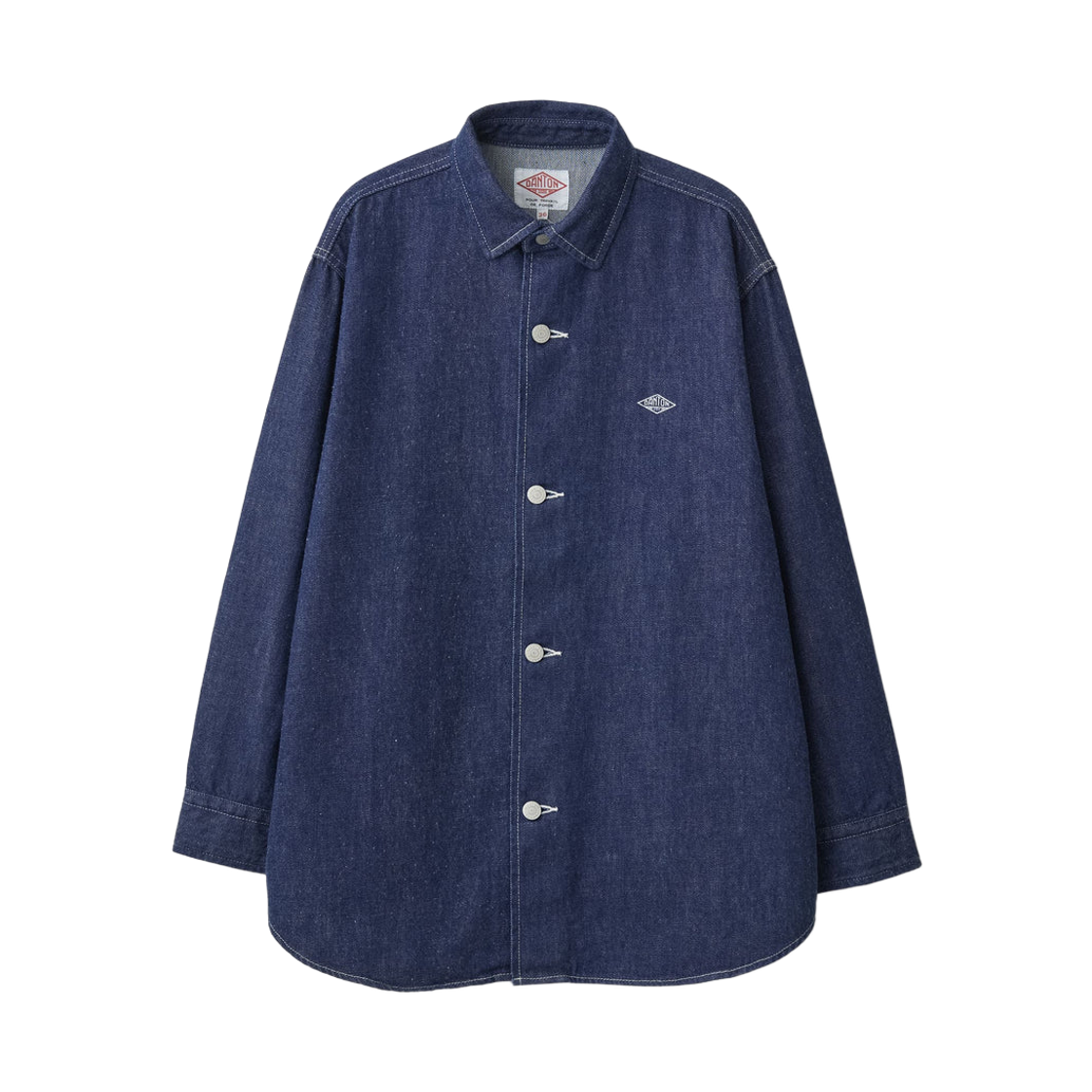 (W) 단톤 데님 셔츠 자켓 인디고((W) Danton Denim Shirt Jacket Indigo)