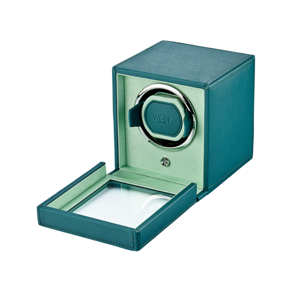 울프 1834 큐브 셀처 싱글 워치 와인더 틸 민트(Wolf 1834 Cub Seltzer Single Watch Winder Teal Mint) - 2