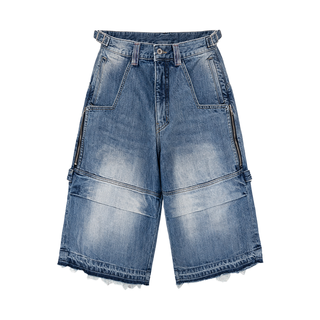 카미엔 그라운드 버뮤다 데님 팬츠 블루(Kamien Ground Bermuda Denim Pants Blue)