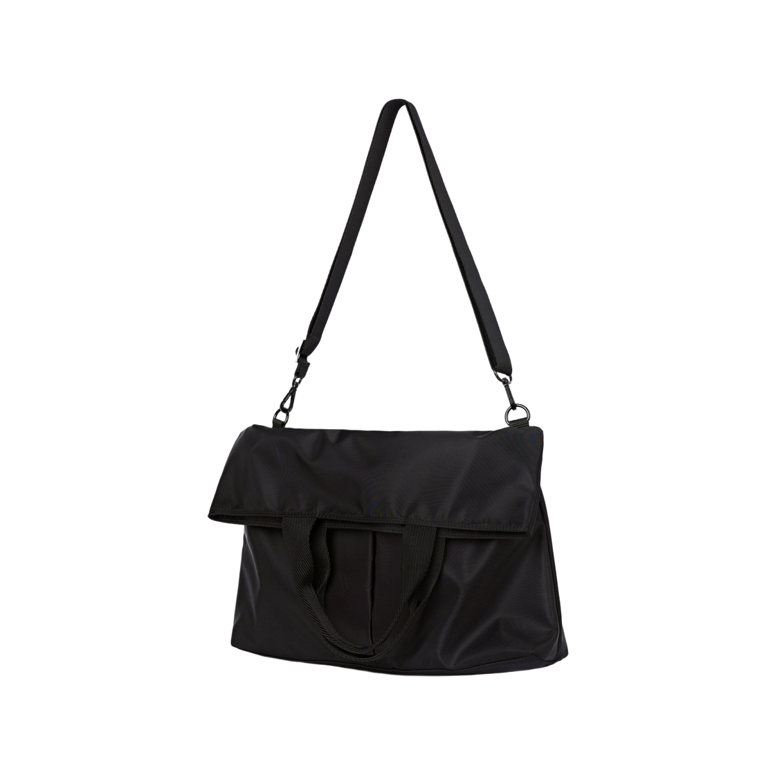 하아카이브 2웨이 폴더블 나일론 백 블랙(Hah Archive 2Way Folderble Nylon Bag Black)