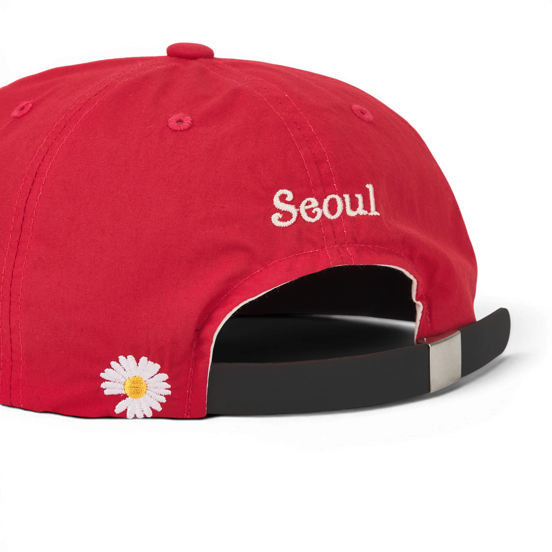 피스마이너스원 x 베르디 5 패널 볼캡 레드(Peaceminusone x Verdy 5 Panel Ball Cap Red) - 5