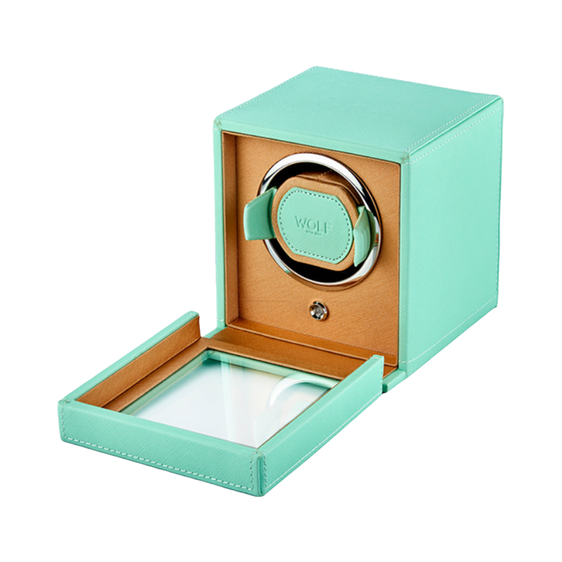 울프 1834 큐브 셀처 싱글 워치 와인더 민트 피치(Wolf 1834 Cub Seltzer Single Watch Winder Mint Peach) - 2