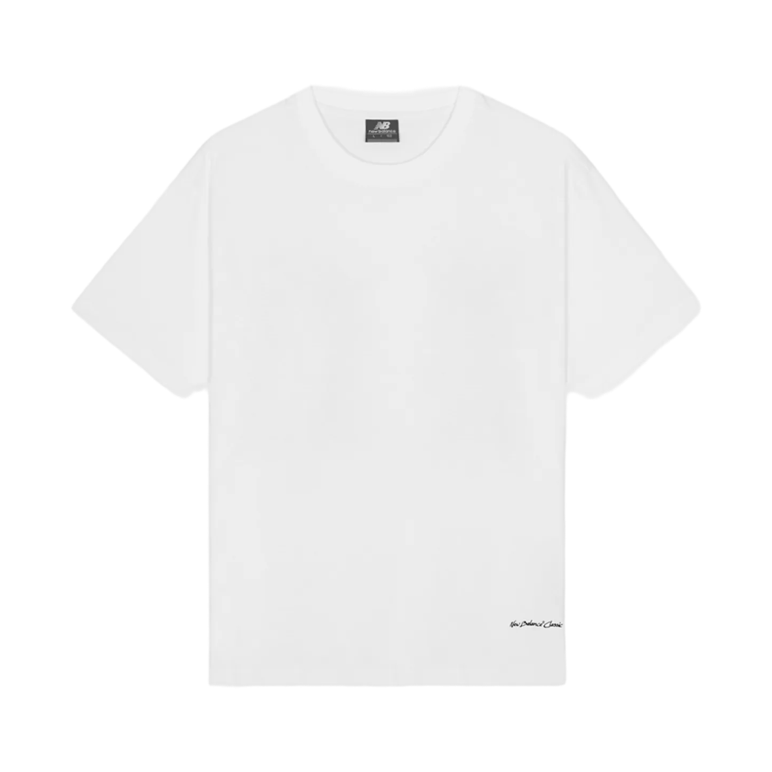 뉴발란스 에센셜 숏슬리브 티셔츠 화이트 블랙 (2개입)(New Balance Essential Short Sleeve T-Shirt White Black (2 Pack)) - 2