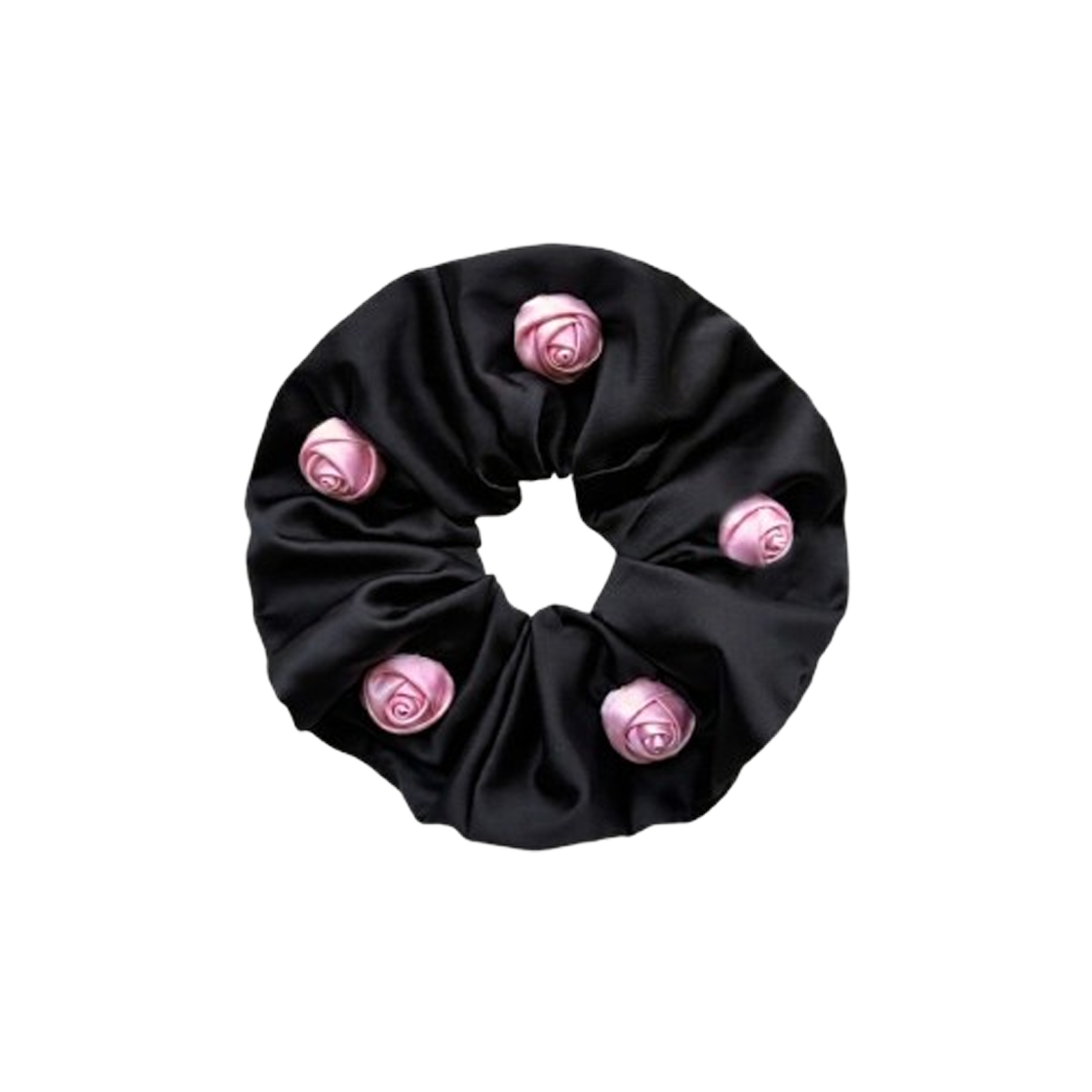 드니니 로지 헤어 스크런치 핑크(DNINI Rosy hair scrunchie Pink) - 1