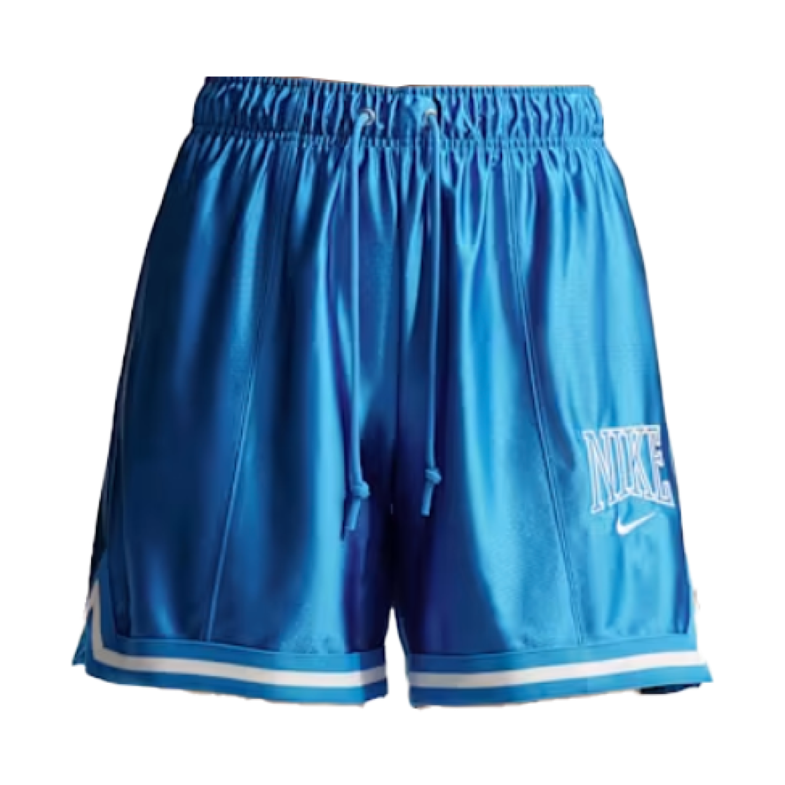 (W) 나이키 NSW 루즈 미드 라이즈 그래픽 쇼츠 라이트 포토 블루 초크 - 아시아((W) Nike NSW Loose Mid Rise Graphic Shorts Light Photo Blue Chalk - Asia) - 1