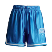 (W) Nike NSW Loose Mid Rise Graphic Shorts Light Photo Blue Chalk - Asia
