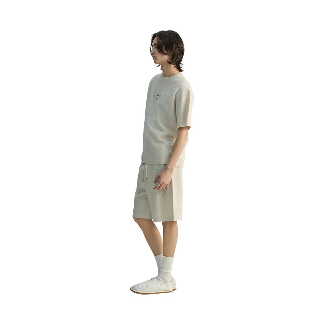 이로 네뷸라스 강연 니트 셋업 쇼츠 아이보리(Iro Nebulas Lightweight Knit Set-Up Shorts Ivory) - 4
