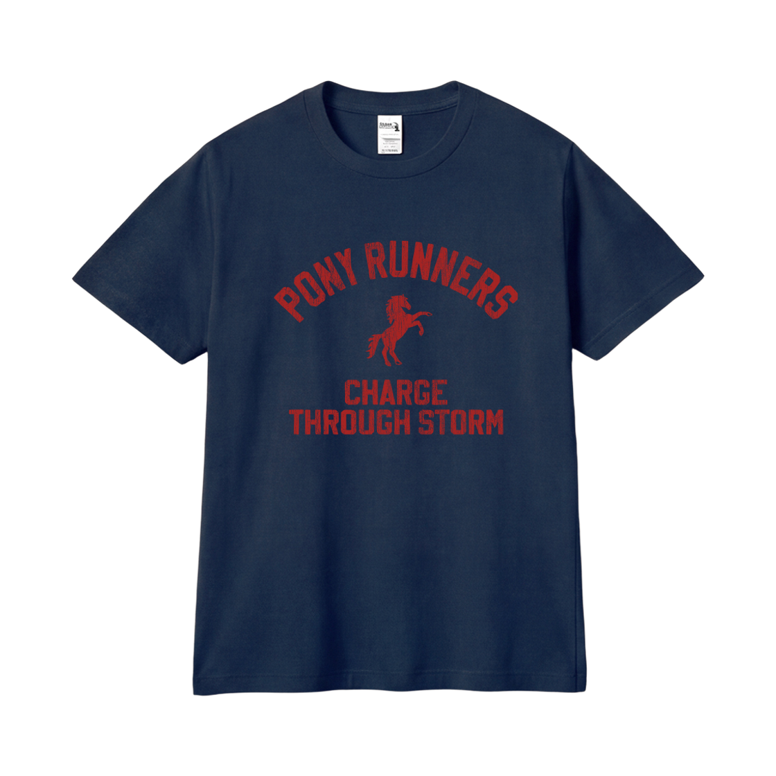 길단 X 빈티지컬렉션 포니러너스 티셔츠 네이비(Gildan X Vintage Collection PONY RUNNERS T-Shirt Navy)