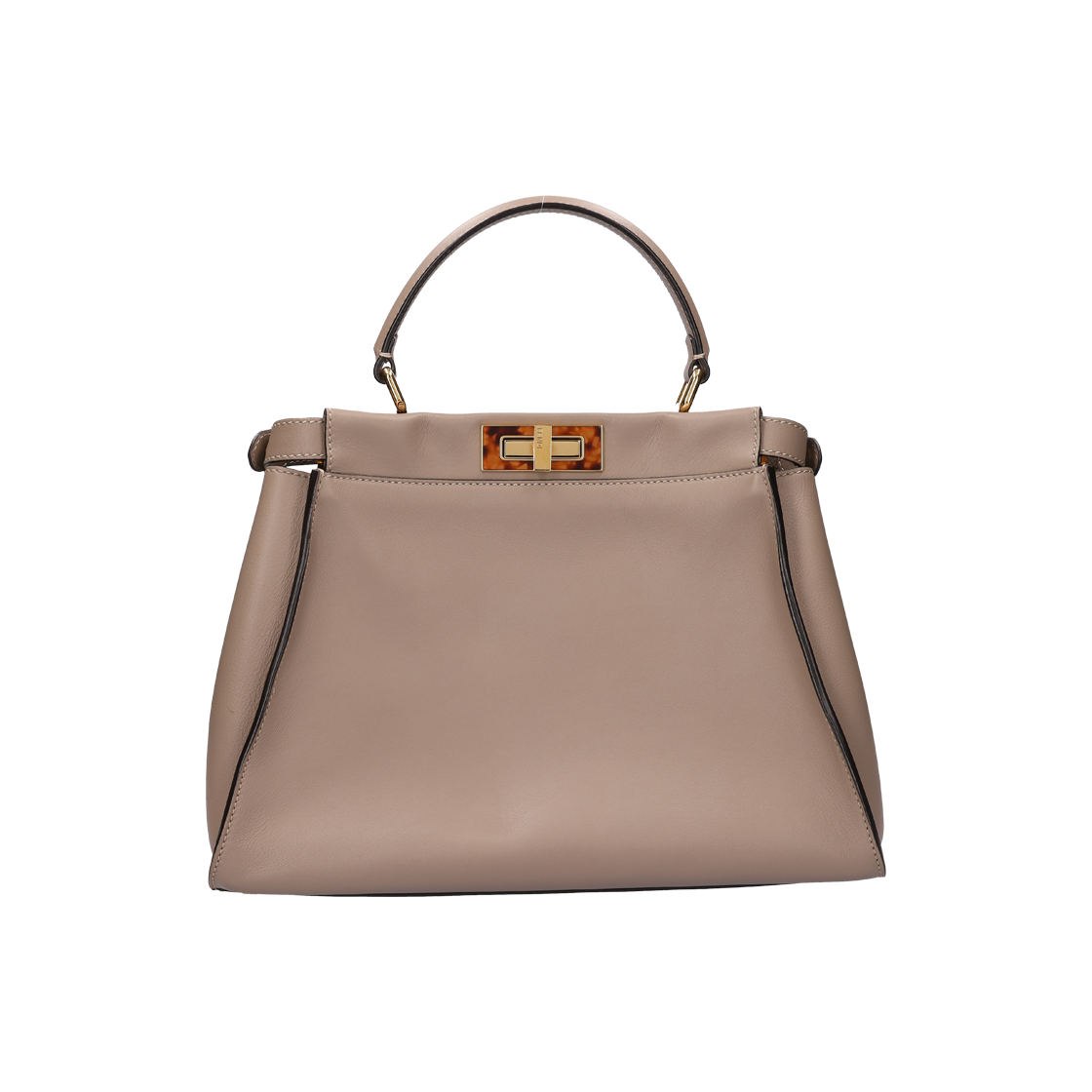 ITGCUC7VESKP Fendi 8BN290 Peekaboo Bag in Dove Gray Leather