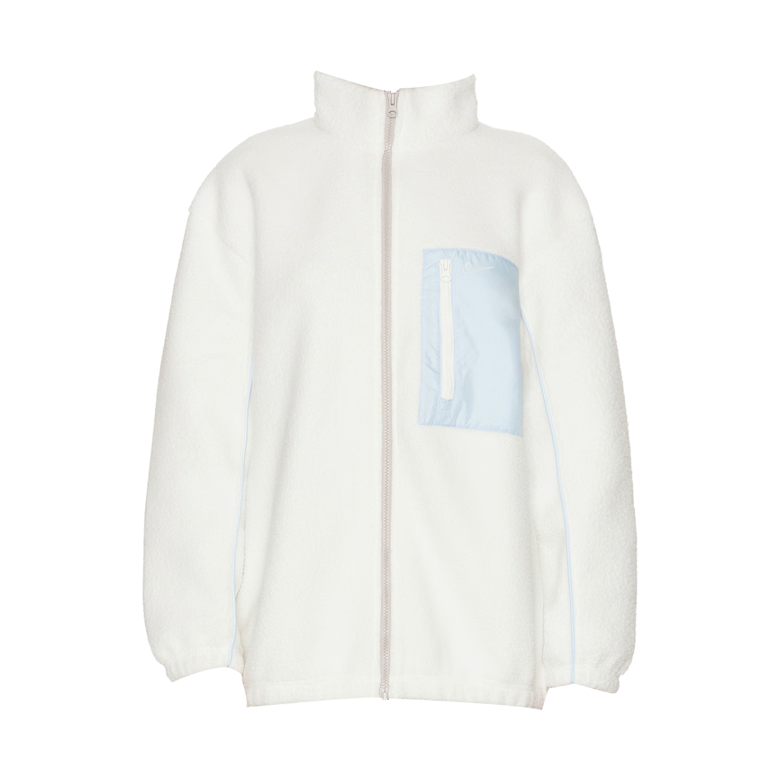 IM7484-133 (W) Nike NSW Full Zip High-Pile Fleece Jacket Sail Celestine Blue - US/EU