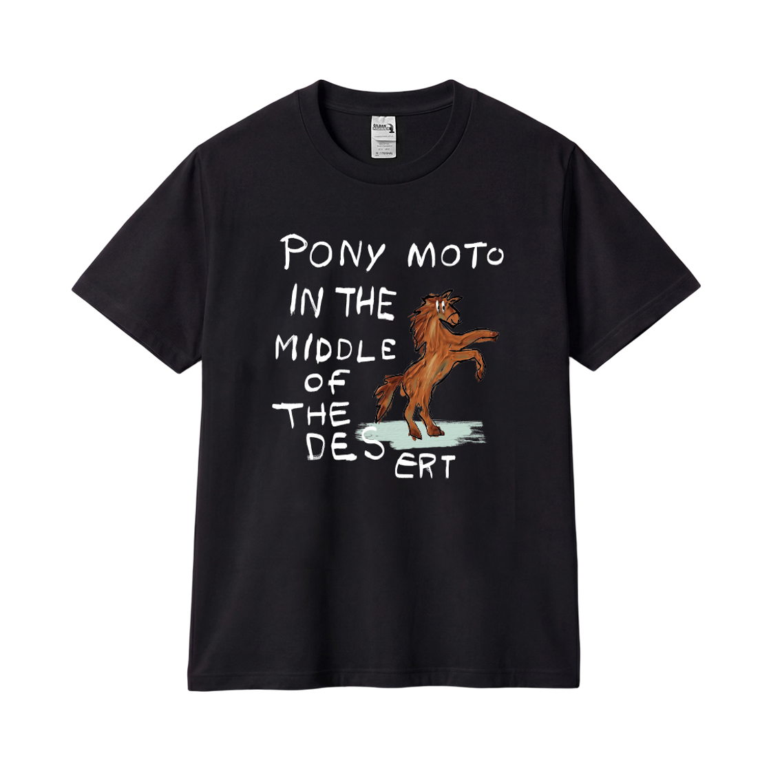 길단 X 빈티지컬렉션 포니모토 티셔츠 블랙(Gildan X Vintage Collection PONY MOTO T-Shirt Black)